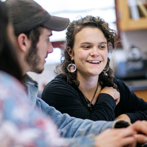 Students in science classroom