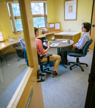 Julie Wilson in the Writing Studio