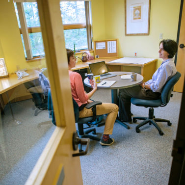 Julie Wilson in the Writing Studio