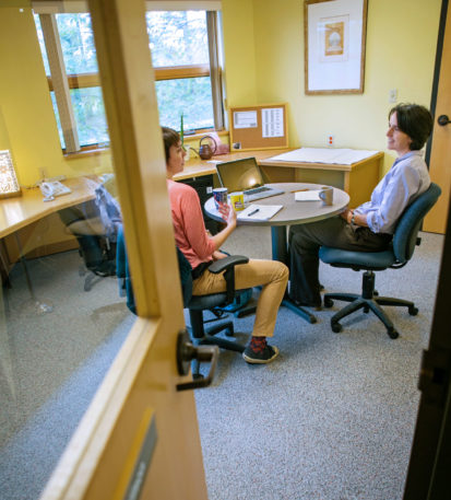 Julie Wilson in the Writing Studio