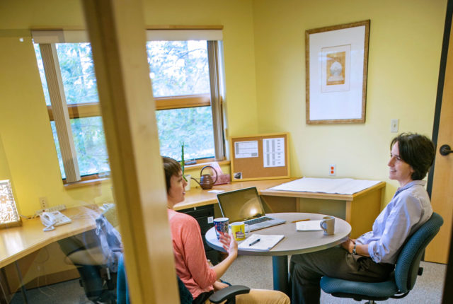 Julie Wilson in the Writing Studio