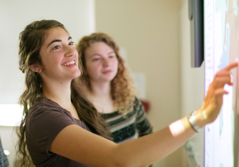 Students in GIS lab