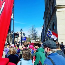 Demonstrating in Raleigh