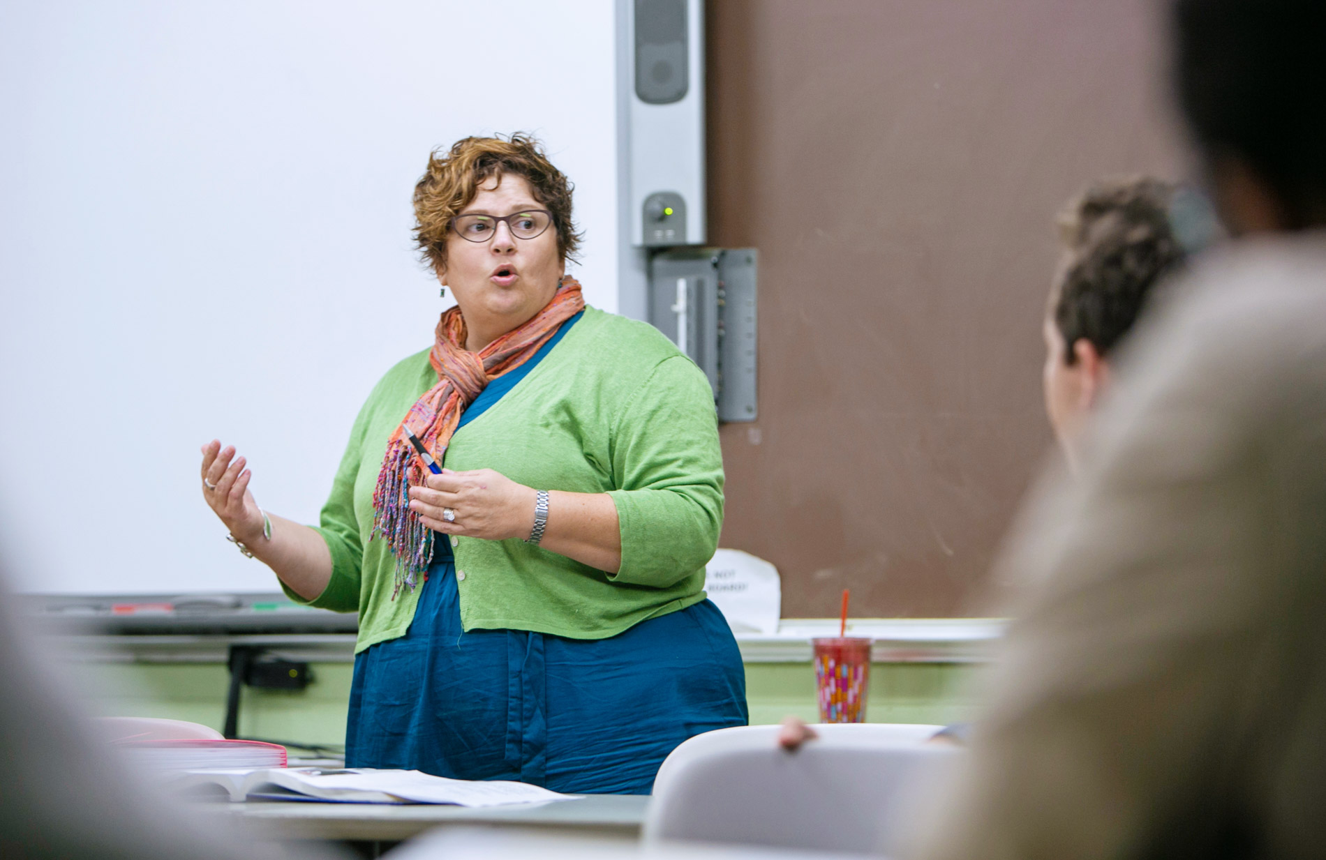 Professor Lucy Lawrence lectures