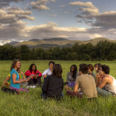 Mallory McDuff teaching outside