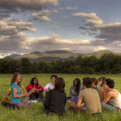 Mallory McDuff teaching outside