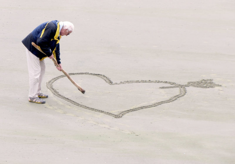 Grandpa on beach