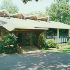 Archival image of the Library from the 1980s