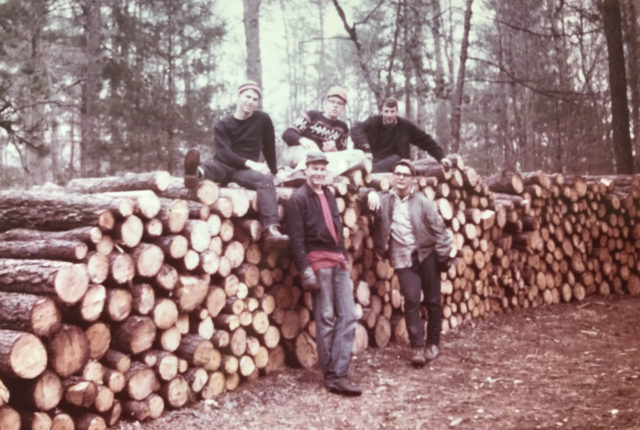 Tom Hertner with forestry crew