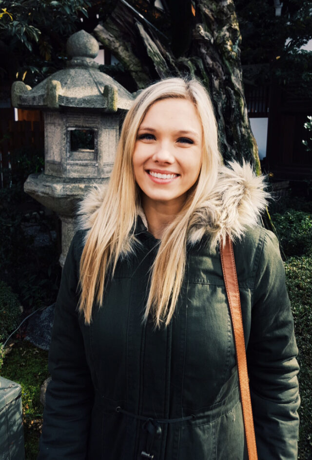 Jada Sheeler â17 is studying at Kansai Gaidai University in Japan.