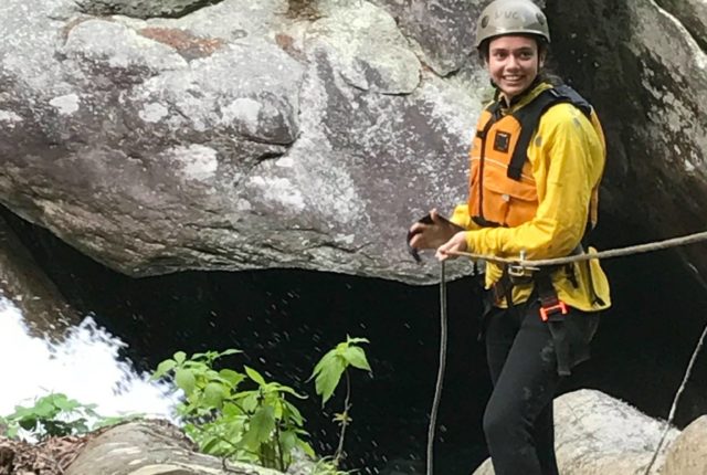 student rock climbing outdoor programs