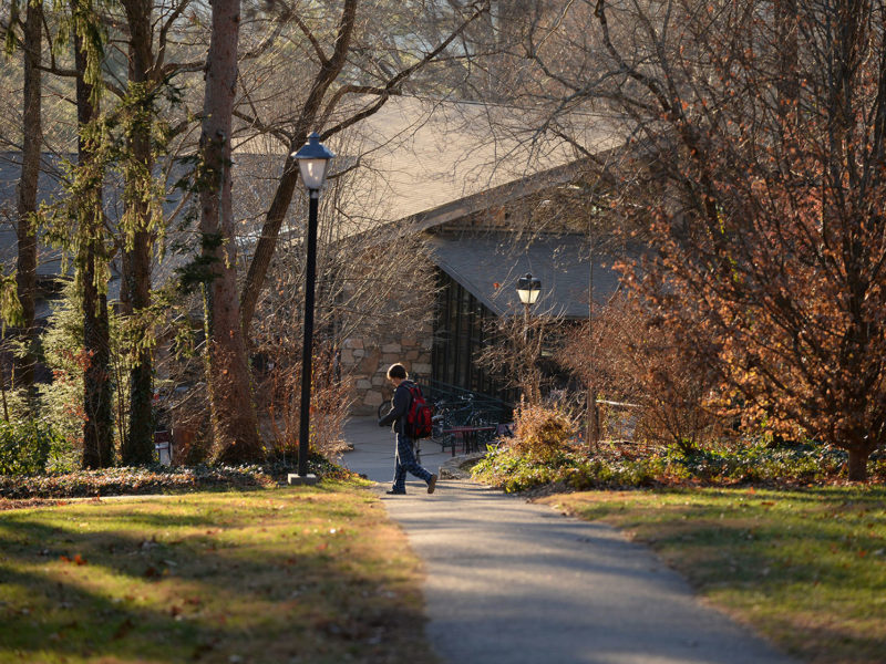 Path to Gladfelter Student Center