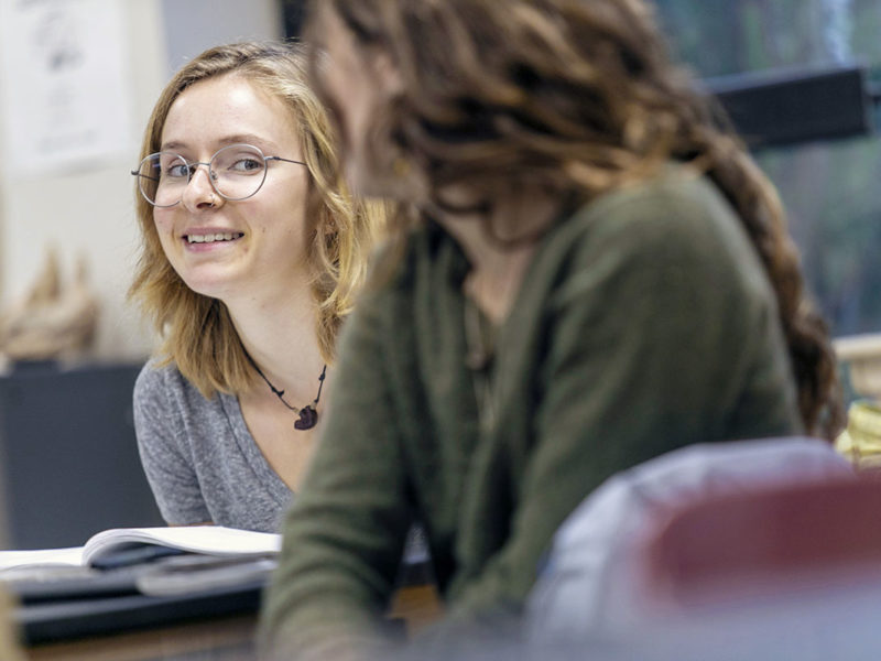 Students in class