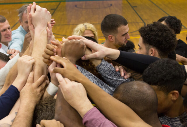 Basketball Huddle