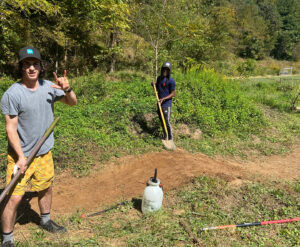 Cycling Crew Members trail building