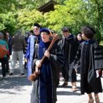 Provost Jay Roberts leads the recessional.