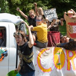 Core Crew students on their parade 