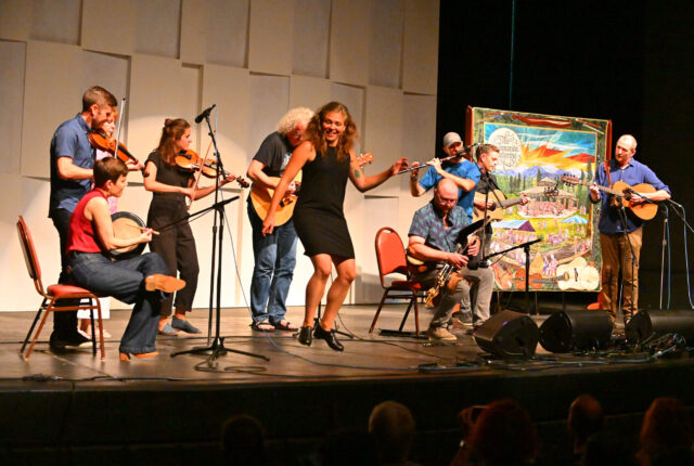 Swannanoa Gatherers perform on stage for Celtic Week.