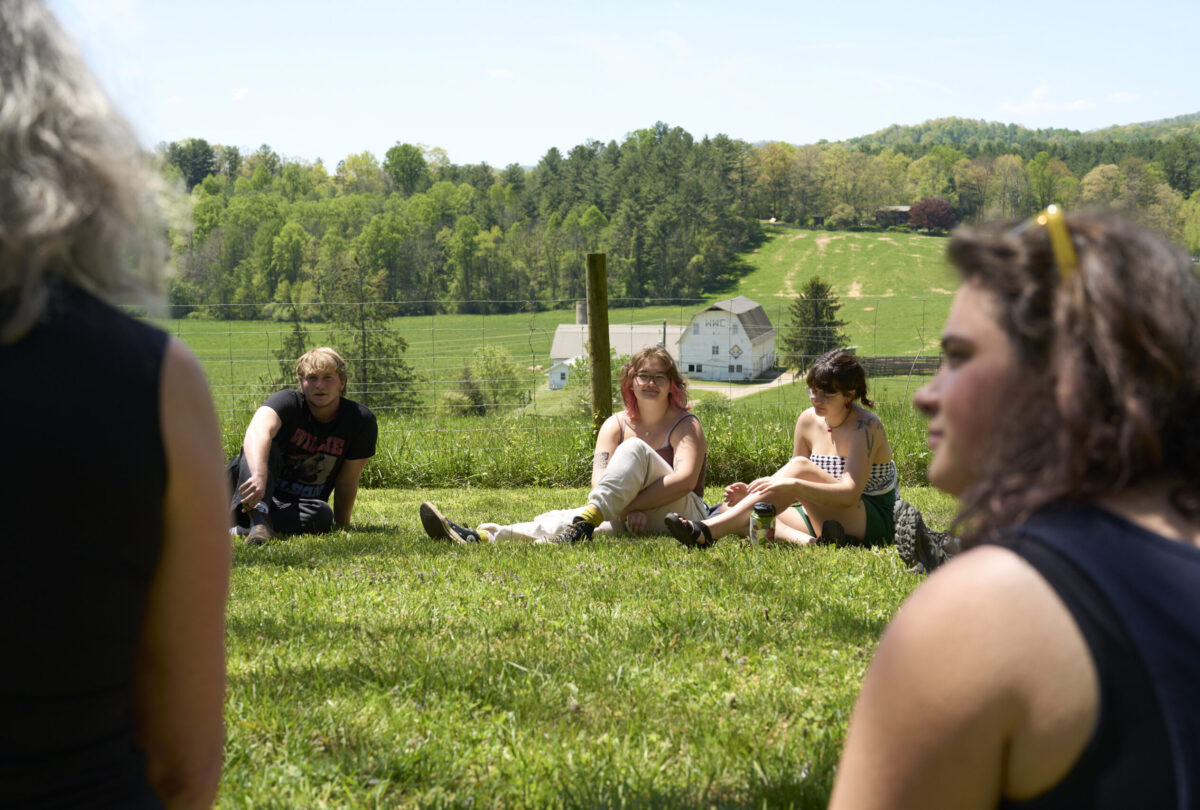 Students often enjoy classes outside.