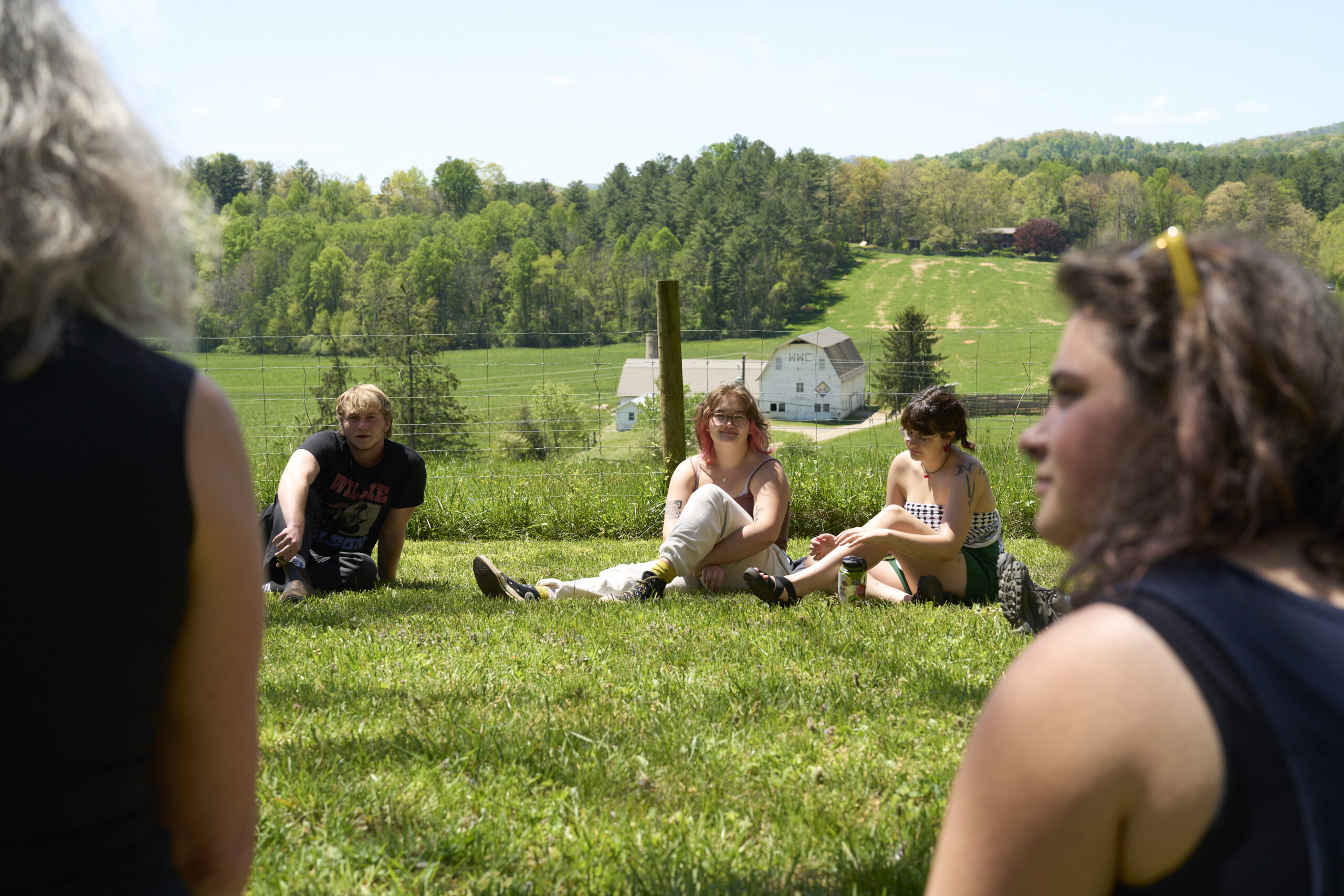 Students often enjoy classes outside.