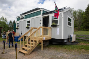Completed Tiny Home at Dedication Ceremony