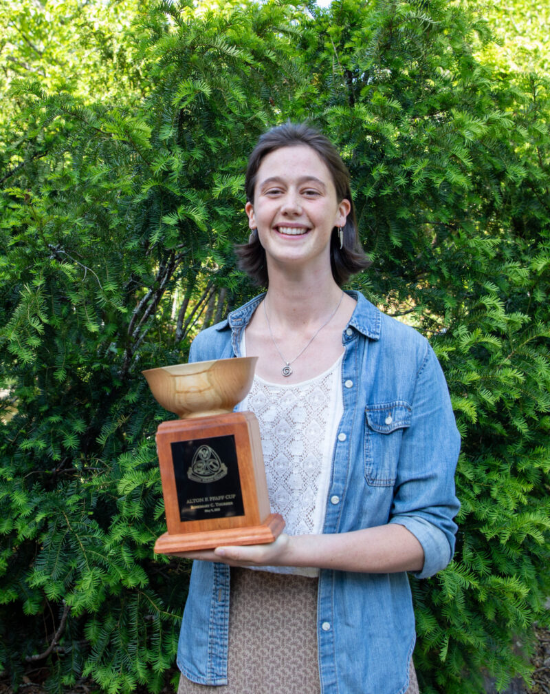 rosemary thurber holding pfaff cup