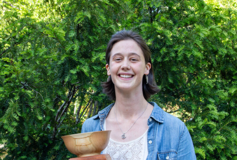 rosemary thurber holding pfaff cup