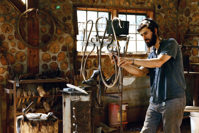 Student on Blacksmith Crew